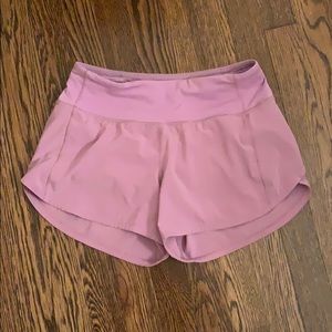 Light purple Lulu Lemon athletic shorts